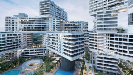 „The Interlace“ von Ole Scheeren, als er noch für das Architekturbüro OMA tätig war. 