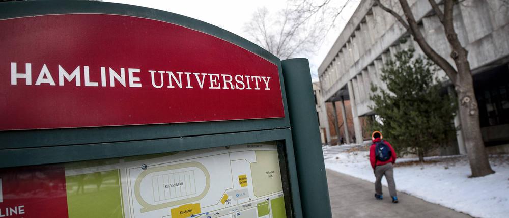 Der Campus der Hamline University in St. Paul, Minnesota, USA.