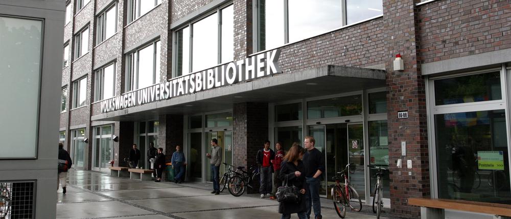 Bibliothek der Technischen Universität (TU) im Volkswagenhaus, Fasanenstr. 88 in Berlin-Charlottenburg. ©Thilo Rückeis