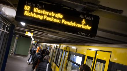 Pendelverkehr auf der U2.