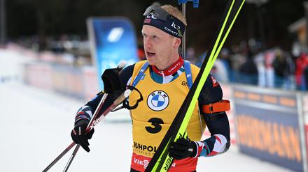 Johannes Thingnes Bö aus Norwegen ist derzeit kaum zu schlagen.