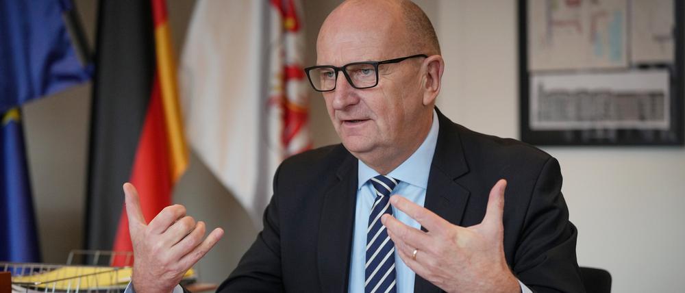 Dietmar Woidke (SPD), Ministerpräsident von Brandenburg, lehnt eine Erhöhung des Rundfunkbeitrags ab.