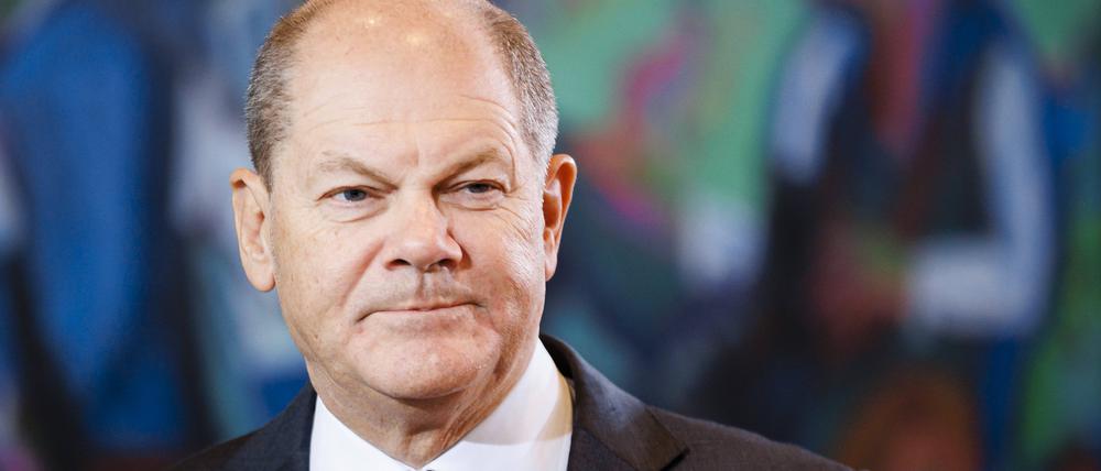 Der Bundeskanzler Olaf Scholz (SPD).