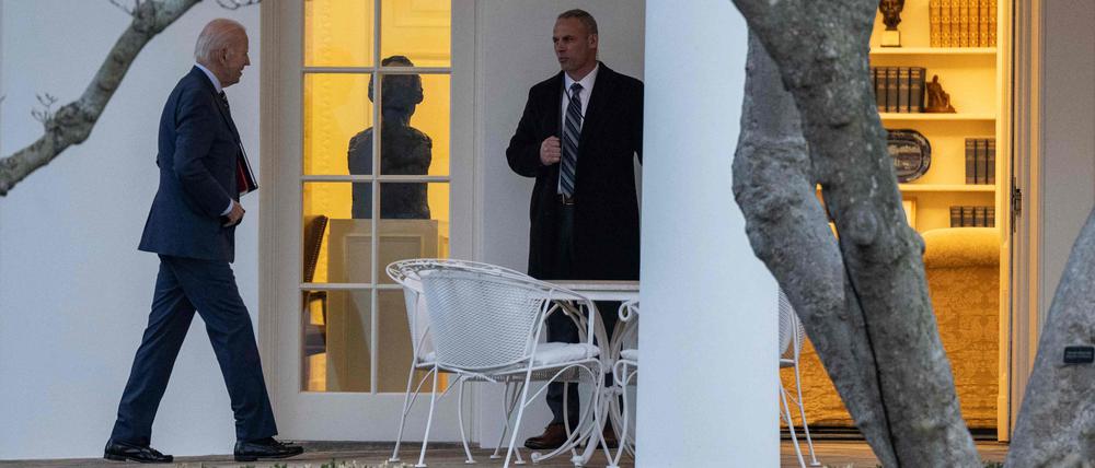 US-Präsident Joe Biden beim Weißen Haus