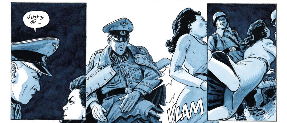 Eine Seite aus „Madeleine, die Widerständige“.