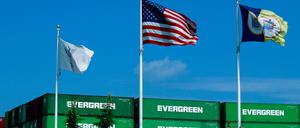 Schiffcontainer in New Jersey.