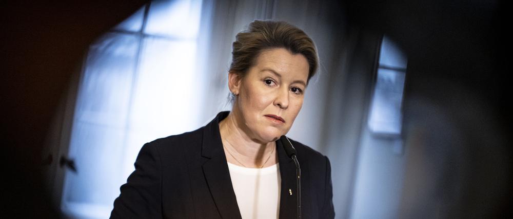 Berlins Regierende Bürgermeisterin Franziska Giffey (SPD) muss um ihr Amt fürchten.