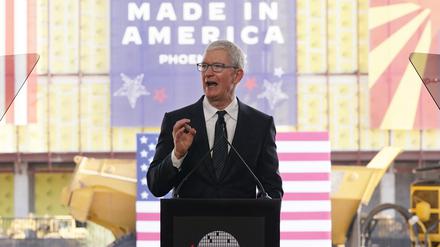 Apple-Chef Tim Cook vollzieht mit verstärkter heimischer Produktion eine Kehrtwende von seiner einstigen Strategie.