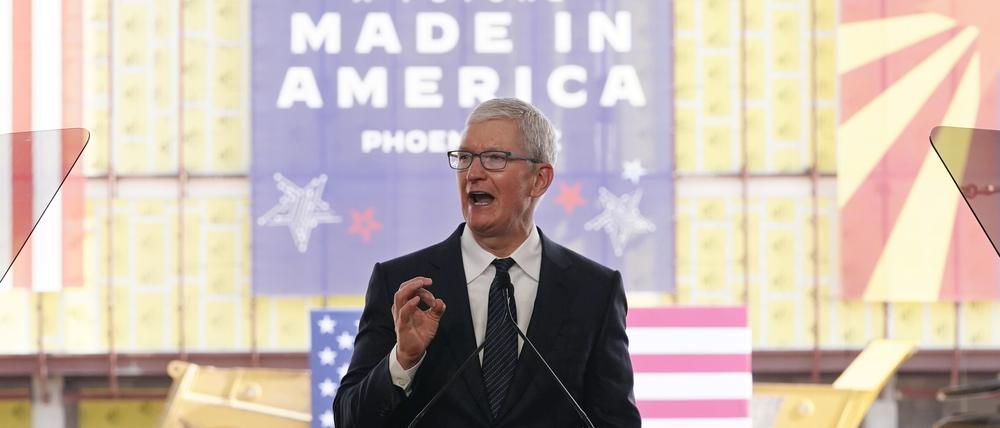 Apple-Chef Tim Cook vollzieht mit verstärkter heimischer Produktion eine Kehrtwende von seiner einstigen Strategie.