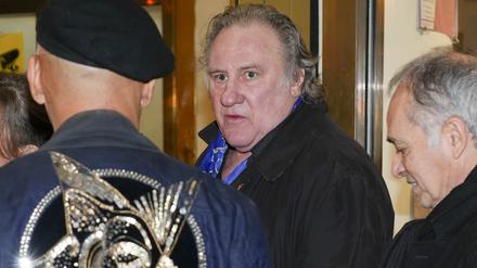 Gerard Depardieu bei der Premiere von „Der Geschmack der kleinen Dinge“ am 12. Januar 2023 im Cinema Paris in Berlin.