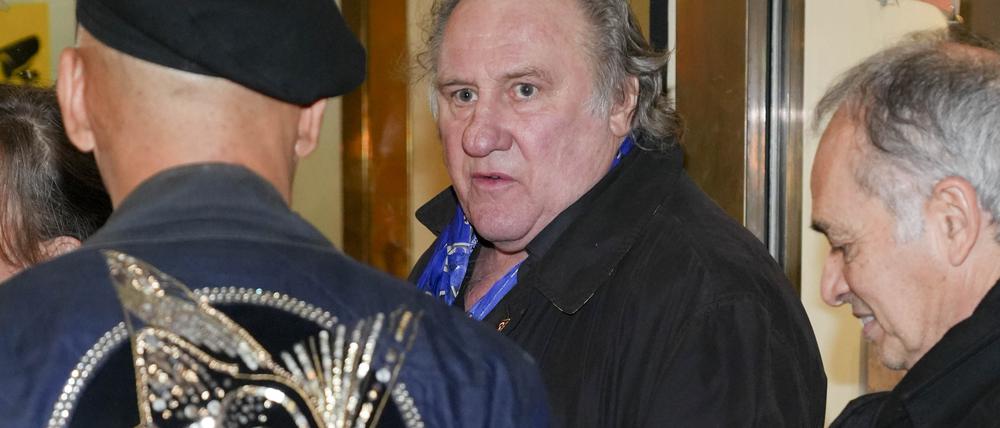 Gerard Depardieu bei der Premiere von „Der Geschmack der kleinen Dinge“ am 12. Januar 2023 im Cinema Paris in Berlin.