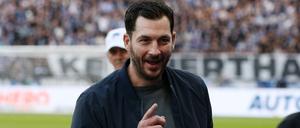 Sandro Schwarz, der Trainer von Hertha BSC, hat eine klare Vorstellung, wo er mit seiner Mannschaft hin will.