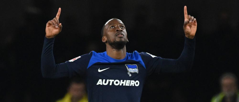 Auf dem Weg nach oben. Dodi Lukebakio ist mit sieben Toren Herthas bester Torschütze in dieser Saison.