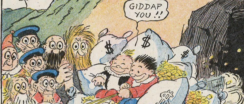 Ein Katzenjammer-Kid-Panel.