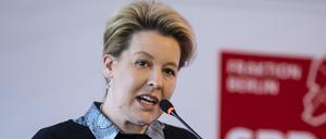Franziska Giffey (SPD), Regierende Bürgermeisterin von Berlin und Spitzenkandidatin für die Wahl zum Berliner Abgeordnetenhaus.