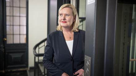 Eva Högl (SPD), Wehrbeauftragte des Deutscher Bundestag, aufgenommen bei einem Interview mit der dpa Deutsche Presse-Agentur.