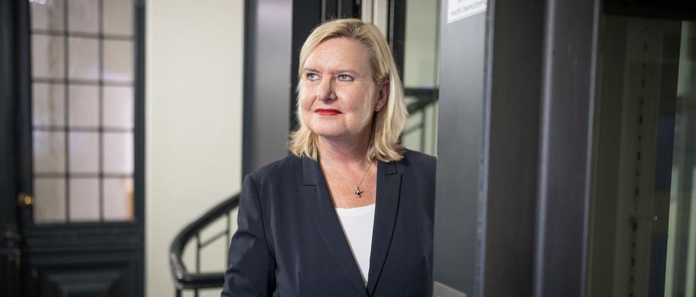 Eva Högl (SPD), Wehrbeauftragte des Deutscher Bundestag, aufgenommen bei einem Interview mit der dpa Deutsche Presse-Agentur.