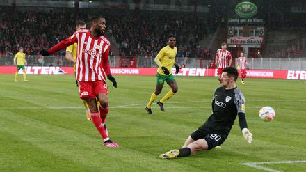 Jordan Siebatcheu Pefok fehlte in der Generalprobe die Entschlossenheit vor dem Tor.