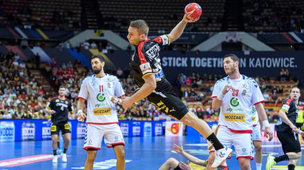 Lukas Mertens war mit sieben Toren bester deutscher Werfer.