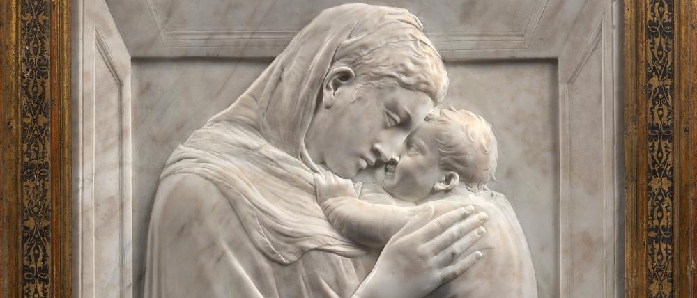 Donatello, Maria mit dem Kind (Pazzi-Madonna), ca. 1422, Marmor.