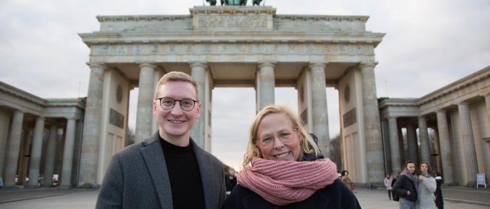 Die Sprecher:innen des touristischen Bürger:innenbeirats, Erik Hattke und Sonja Wilke