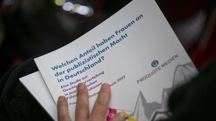 Neue Studie von ProQuote zur Geschlechterverteilung in journalistischen Führungspositionen.