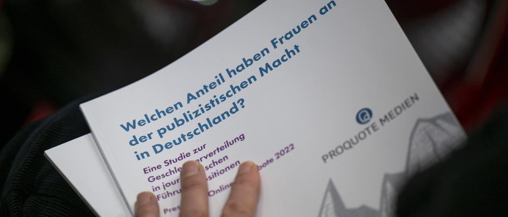 Neue Studie von ProQuote zur Geschlechterverteilung in journalistischen Führungspositionen.