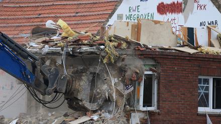 Abrissarbeiten in Lützerath