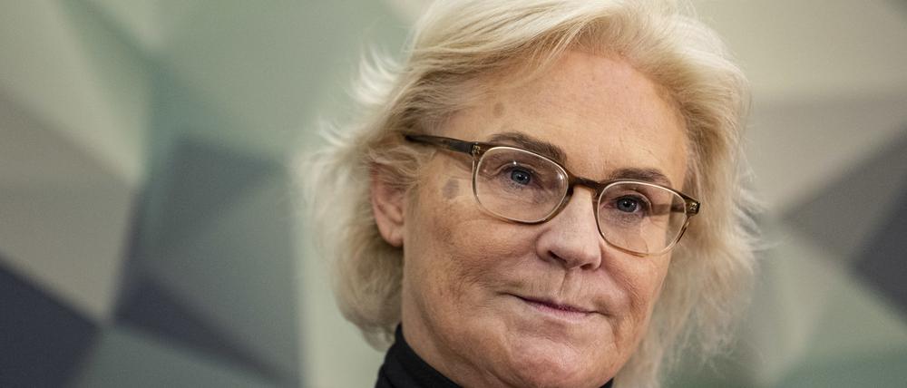 Christine Lambrecht (SPD), damalige Bundesministerin der Verteidigung (Archivbild)