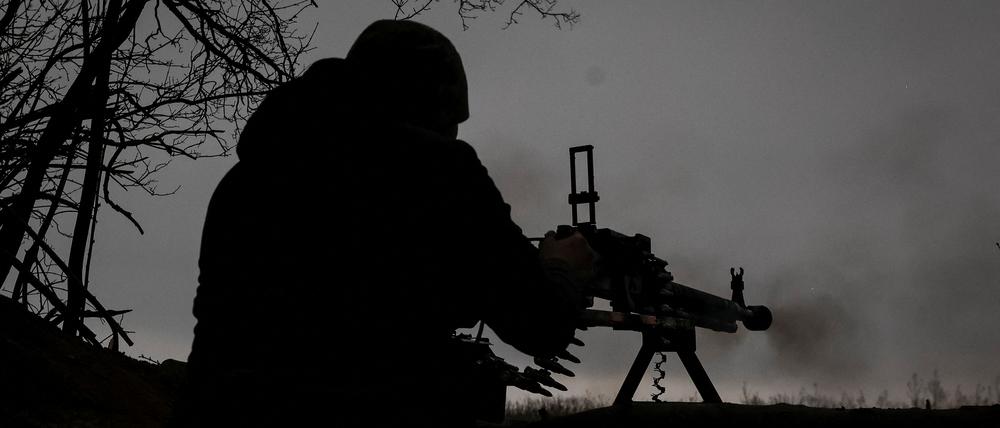 Ein ukrainischer Soldat an der Front.