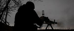 Ein ukrainischer Soldat an der Front.