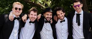Die Herren vom Männergesangsverein „Walhalla zum Seidelwirt“ haben sich beim Studium an der Eisler-Musikhochschule kennengelernt.                          
