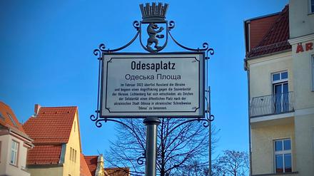 Der neue Odesaplatz in Karlshorst. 