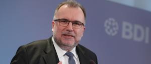 Siegfried Russwurm, Präsident des Bundesverbandes der Deutschen Industrie, am 17. Januar in Berlin. 