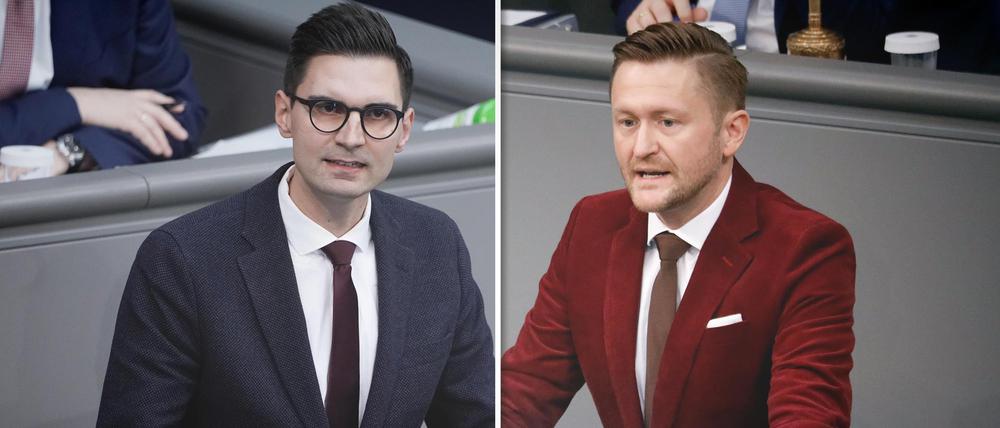 CSU-Politiker Stefinger (links) und sein CDU-Kollege Müller haben ihre Beziehung auf Twitter bekannt gemacht.