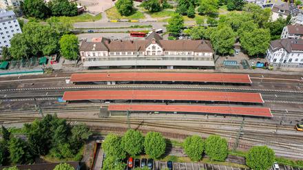 Der Bahnhof in Rastatt.