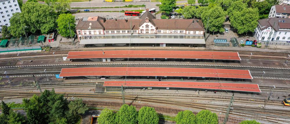 Der Bahnhof in Rastatt.