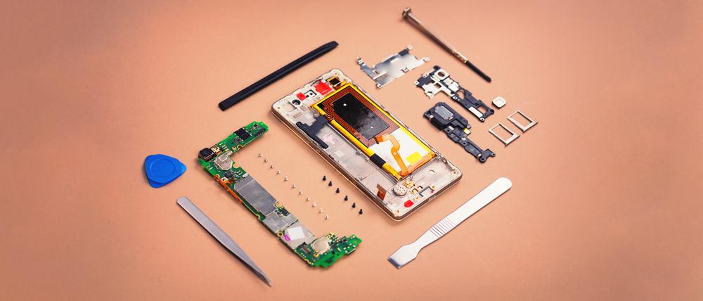 Close-Up Of Smart Phone On Table