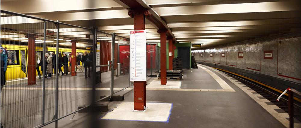 Der Pendelverkehr auf der U2 bleibt bis auf weiteres bestehen.