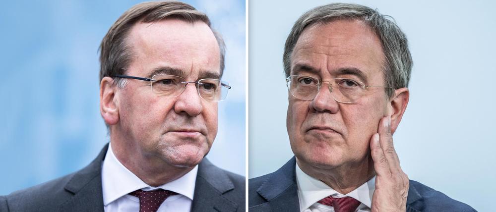 Armin Laschet und Boris Pistorius.