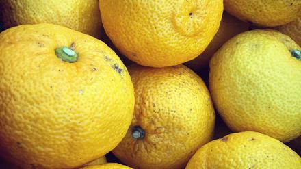 Rarität aus Japan: Frische Yuzu kosten 80 bis 100 Euro das Kilo. 