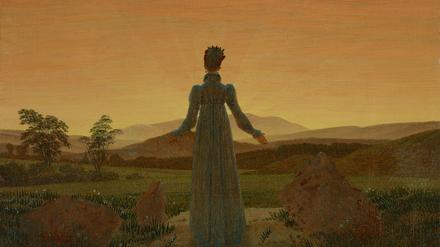 Caspar David Friedrichs „Frau vor der untergehenden Sonne“ (1818) aus dem Essener Museum Folkwang.