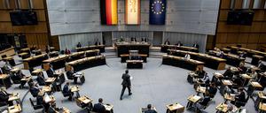 Eine Sitzung im Berliner Abgeordnetenhaus. 