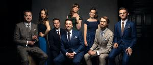 Das britische Vokalensemble Voces8, vorne in der Mitte der Altus und Künstlerische Leiter Barnaby Smith.