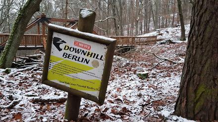 Die ehemalige Downhill-Strecke in den Müggelbergen.