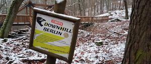 Die ehemalige Downhill-Strecke in den Müggelbergen.