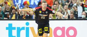 Philipp Weber steht mit Deutschland nach fünf Siegen aus fünf Spielen vorzeitig im Viertelfinale.