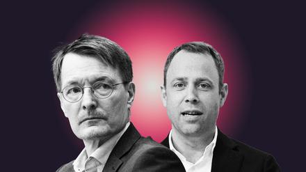 Bundesgesundheitsminister Karl Lauterbach (SPD) und CDU-Generalsekretär Mario Czaja.