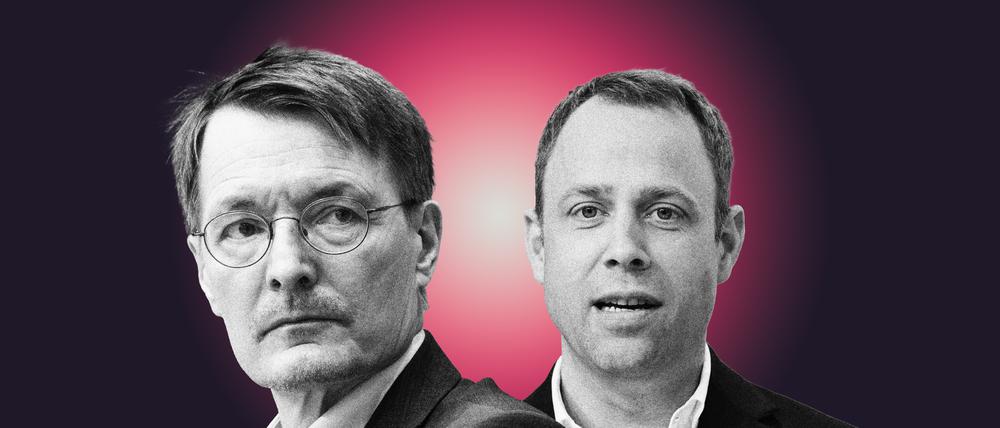Bundesgesundheitsminister Karl Lauterbach (SPD) und CDU-Generalsekretär Mario Czaja.
