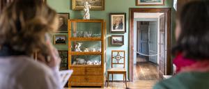 Das kleine Esszimmer Johann Wolfgang von Goethes in seinem Wohnhaus in Weimar.  